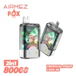 Airmez Fox 2 in 1 80000 80K Puffs Double Taste LED Display Disposable Vape EU Warehouse