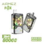 Airmez Fox 2 in 1 80000 80K Puffs Double Taste LED Display Disposable Vape EU Warehouse