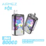 Airmez Fox 2 in 1 80000 80K Puffs Double Taste LED Display Disposable Vape EU Warehouse