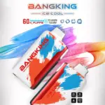 Bang King Ice Cool 60000 60K Puffs Original Adjustable Ice level LED Display Disposable Vape