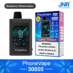 JNR Phone Vape 30000 30K Puffs World’s First Smart Disposable Vape