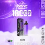 Bang Crown Bar 18000 Puffs 0% 2% 3% 5% Nicotine Leather Disposable Vape Pen