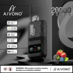 AIVONO AIM MAGIC 20000 Puffs | 0%-5% nicotine, 26mL, dual mesh, LCD display, bulk vape