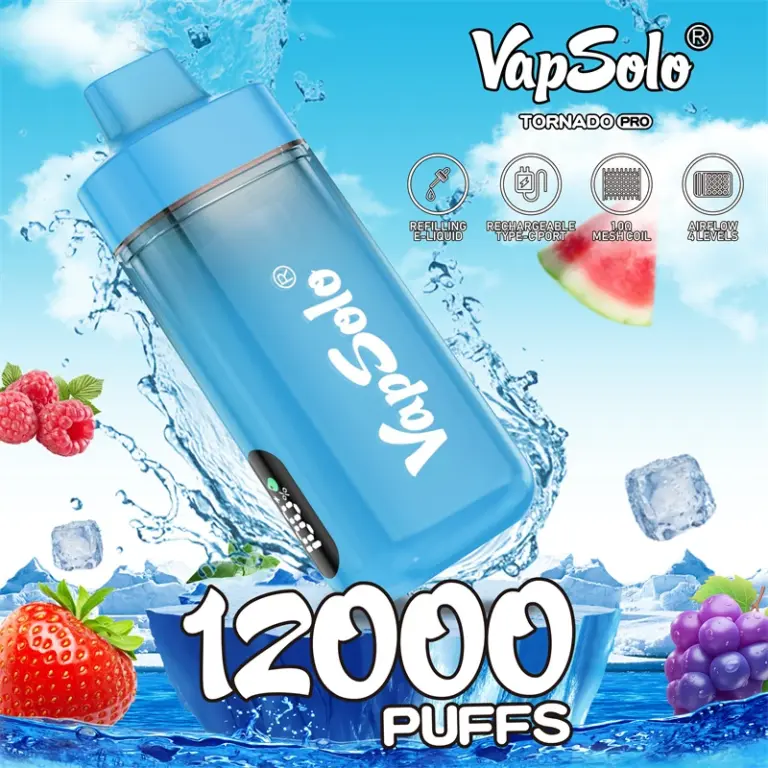 vapsolo TORNADO PRO 12k Disposable Vape